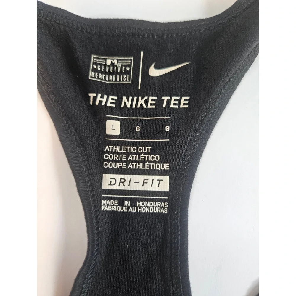 Nike Pittsburgh Pirates Dri-FIT Tank Top Womens Large‎ Black MLB Racerback